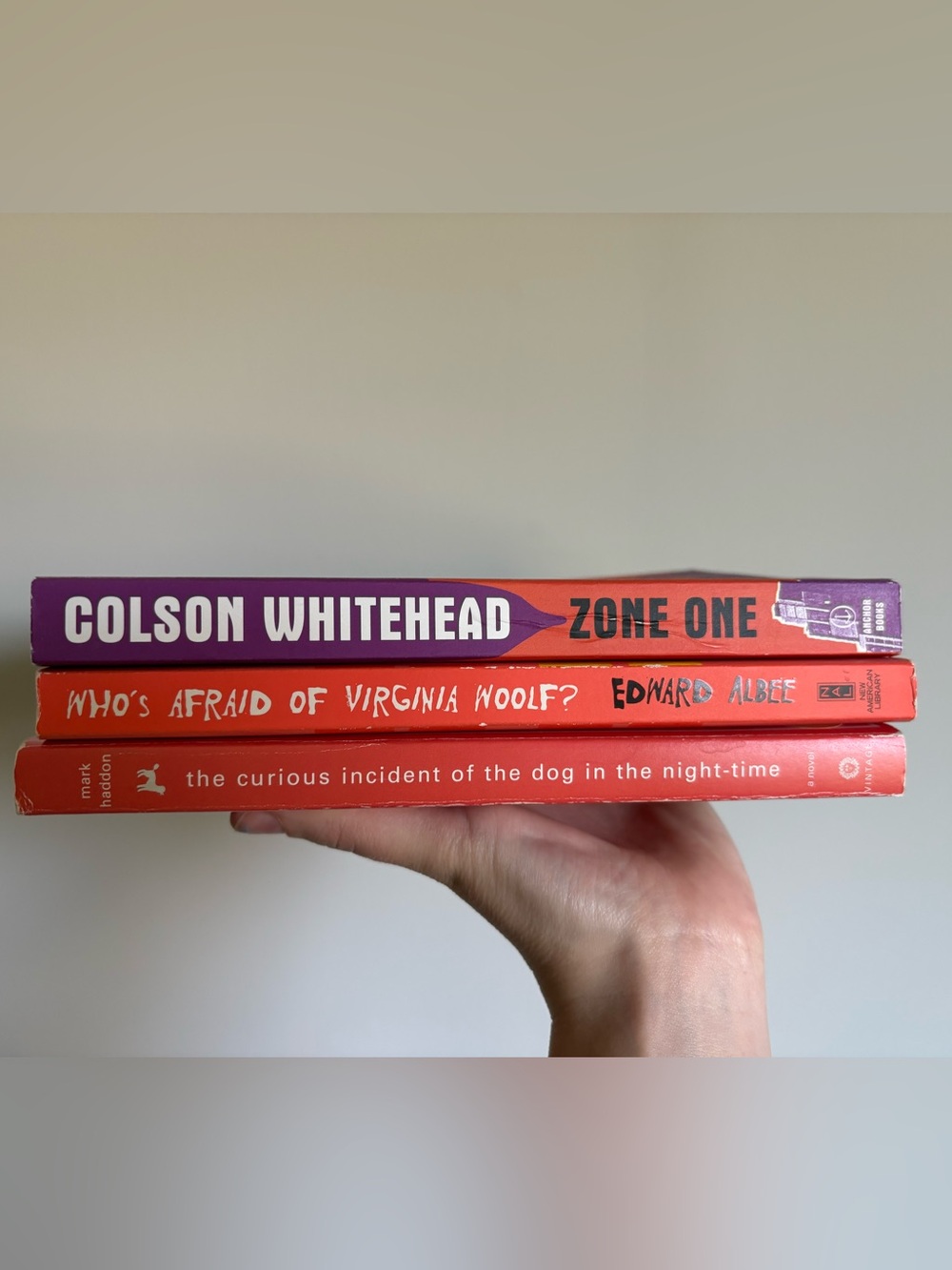 Red Book Bundle! 3 books by Whitehead, Albee, and Haddon